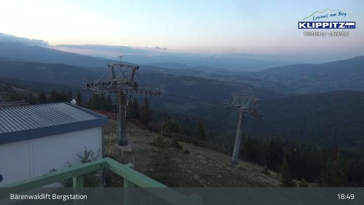 Archiv Foto Webcam Bärenwaldlift Bergstation in Klippitztörl