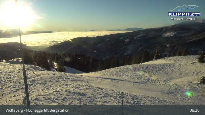 Archiv Foto Webcam Wolfsberg - Hocheggerlift Berg