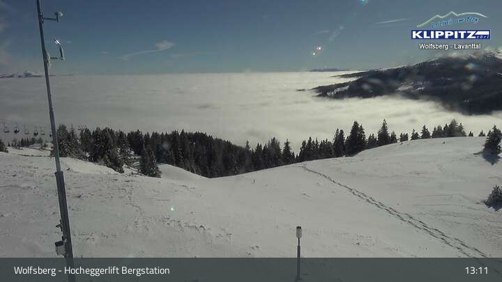 Archiv Foto Webcam Wolfsberg - Hocheggerlift Berg