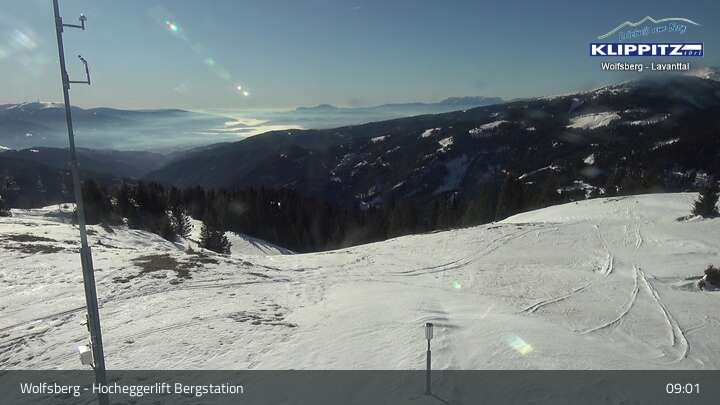 Archiv Foto Webcam Wolfsberg - Hocheggerlift Berg