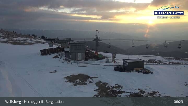 Archived image Webcam Wolfsberg - Hocheggerlift Top