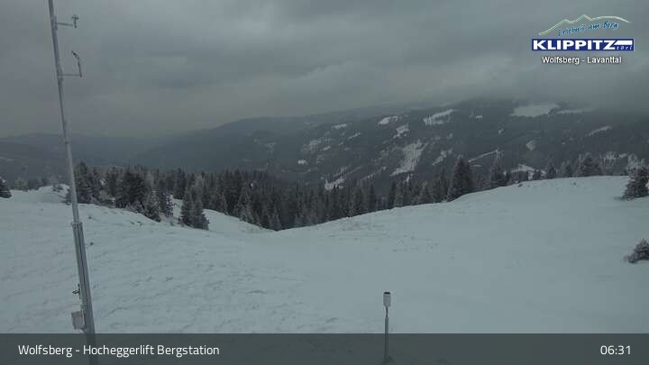 Archiv Foto Webcam Wolfsberg - Hocheggerlift Berg