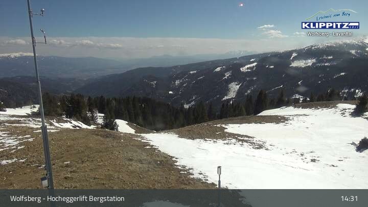 Archiv Foto Webcam Wolfsberg - Hocheggerlift Berg