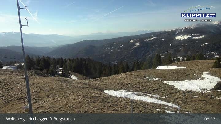 Archiv Foto Webcam Wolfsberg - Hocheggerlift Berg