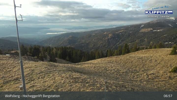 Archiv Foto Webcam Wolfsberg - Hocheggerlift Berg