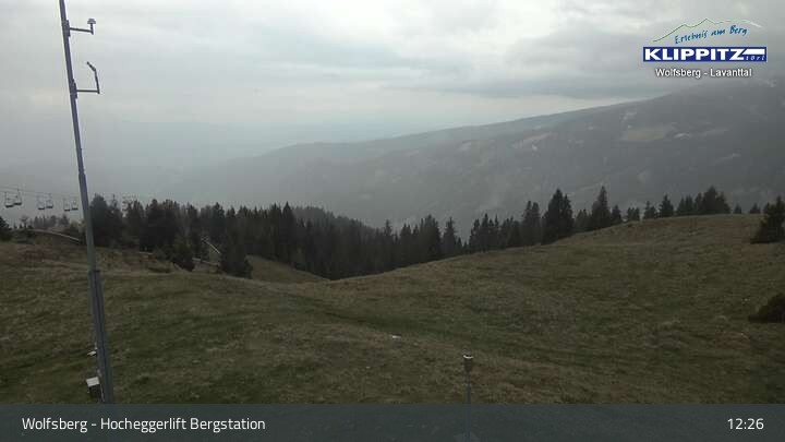 Archived image Webcam Wolfsberg - Hocheggerlift Top
