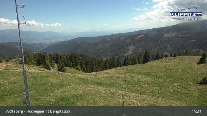 Archiv Foto Webcam Wolfsberg - Hocheggerlift Berg