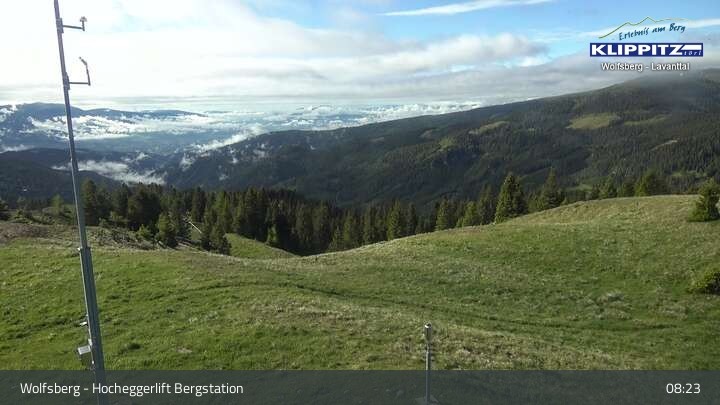 Archiv Foto Webcam Wolfsberg - Hocheggerlift Berg