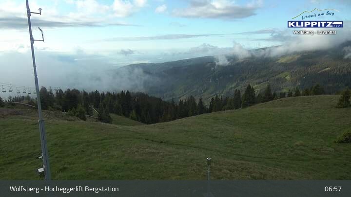Archiv Foto Webcam Wolfsberg - Hocheggerlift Berg