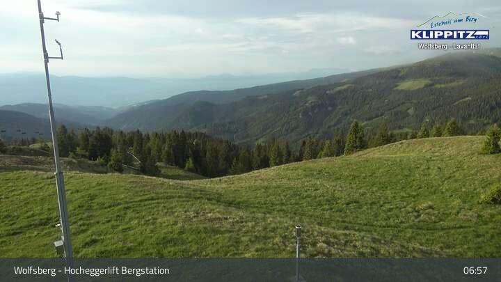 Archiv Foto Webcam Wolfsberg - Hocheggerlift Berg