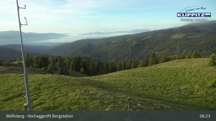 Archiv Foto Webcam Wolfsberg - Hocheggerlift Berg