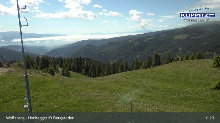 Archived image Webcam Wolfsberg - Hocheggerlift Top