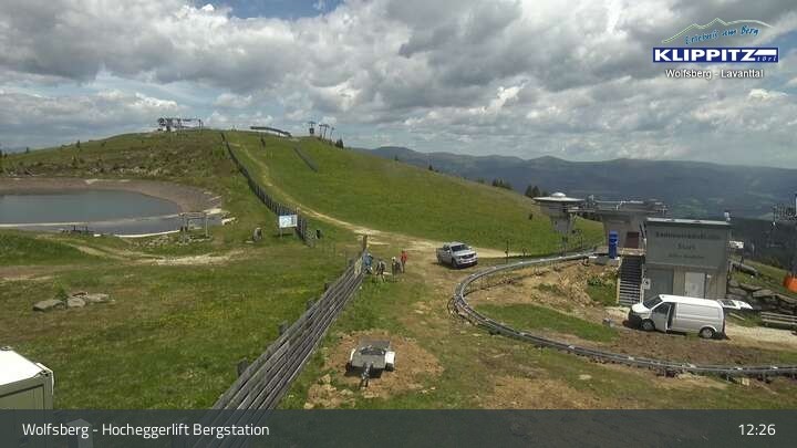 Archived image Webcam Wolfsberg - Hocheggerlift Top