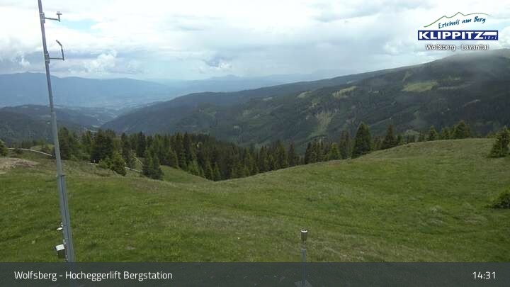Archived image Webcam Wolfsberg - Hocheggerlift Top