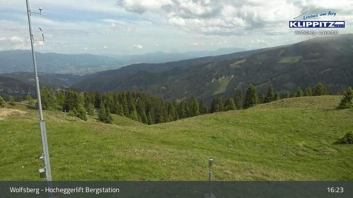 Archiv Foto Webcam Wolfsberg - Hocheggerlift Berg