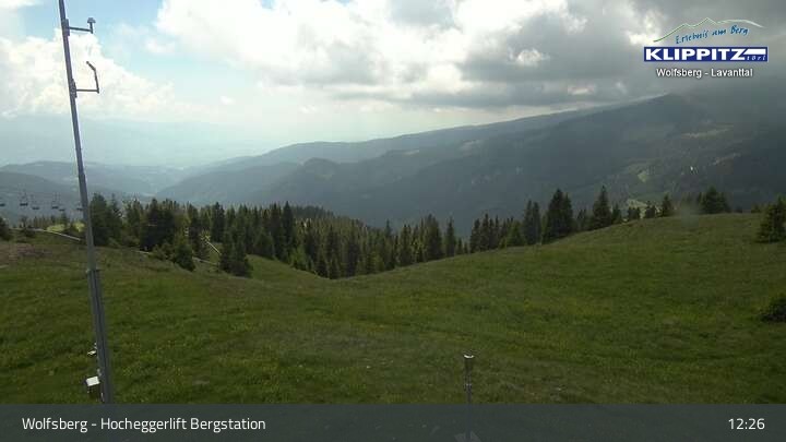 Archiv Foto Webcam Wolfsberg - Hocheggerlift Berg