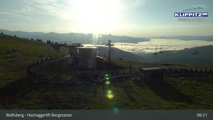 Archived image Webcam Wolfsberg - Hocheggerlift Top