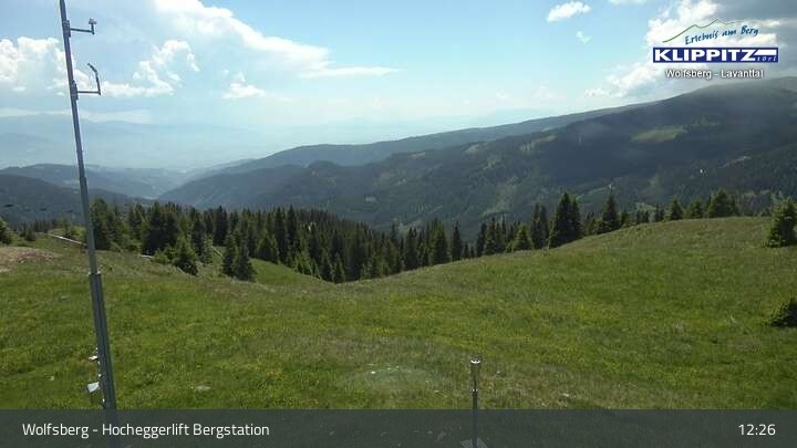 Archived image Webcam Wolfsberg - Hocheggerlift Top