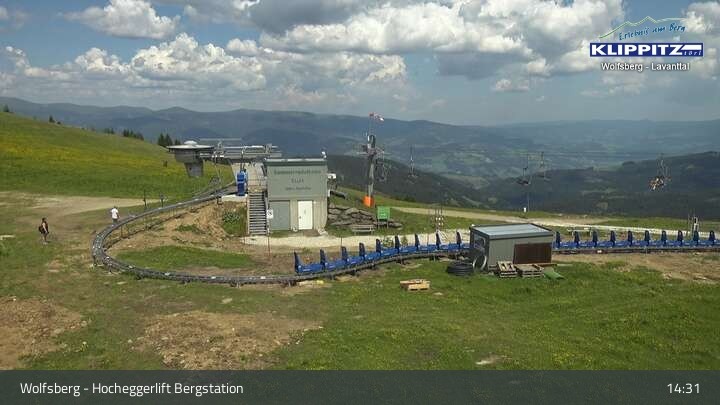 Archived image Webcam Wolfsberg - Hocheggerlift Top