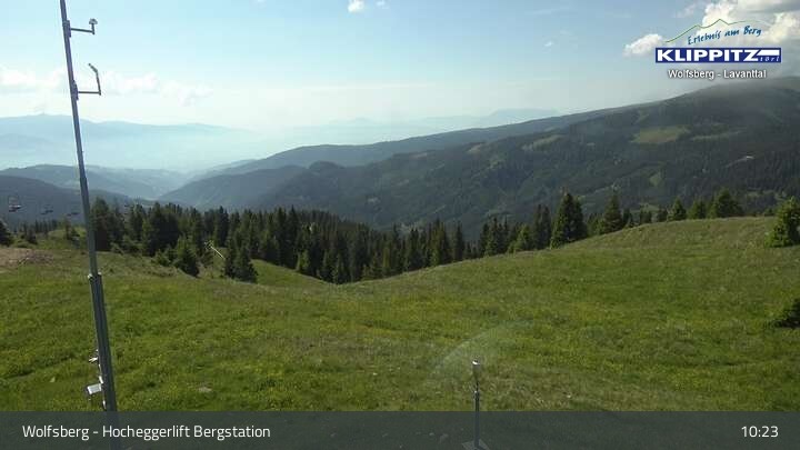 Archived image Webcam Wolfsberg - Hocheggerlift Top