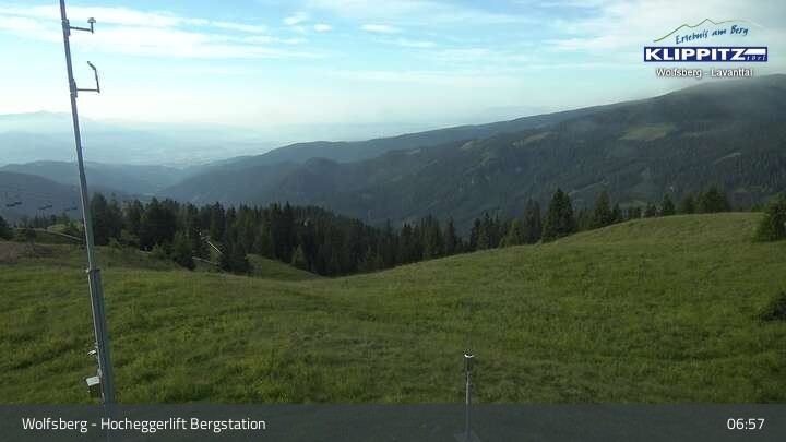 Archived image Webcam Wolfsberg - Hocheggerlift Top