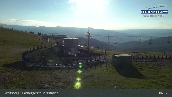 Archived image Webcam Wolfsberg - Hocheggerlift Top