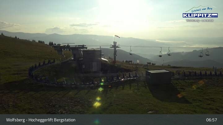 Archiv Foto Webcam Wolfsberg - Hocheggerlift Berg