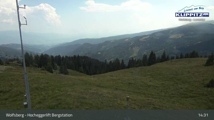 Archiv Foto Webcam Wolfsberg - Hocheggerlift Berg