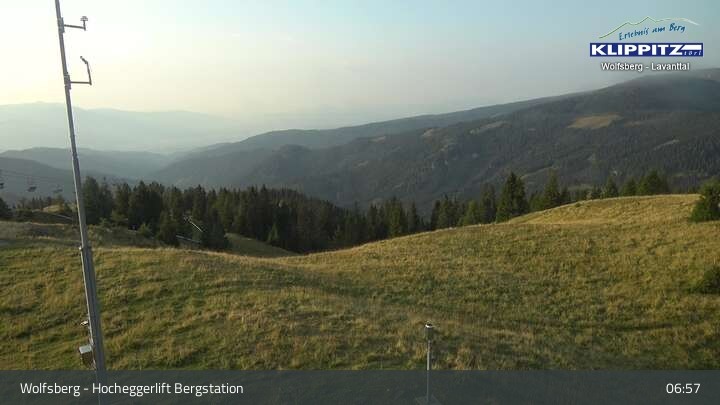 Archiv Foto Webcam Wolfsberg - Hocheggerlift Berg