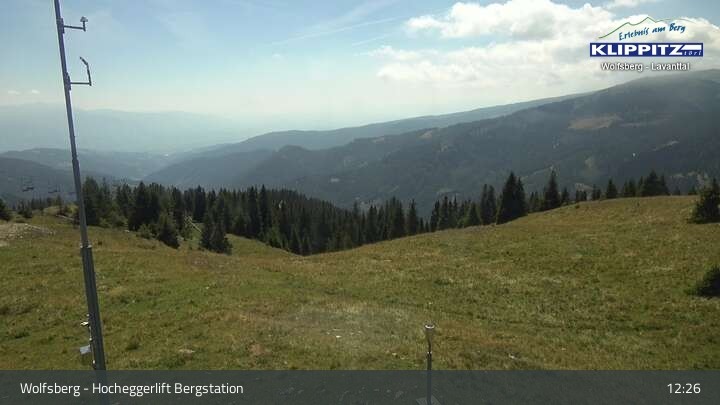Archiv Foto Webcam Wolfsberg - Hocheggerlift Berg