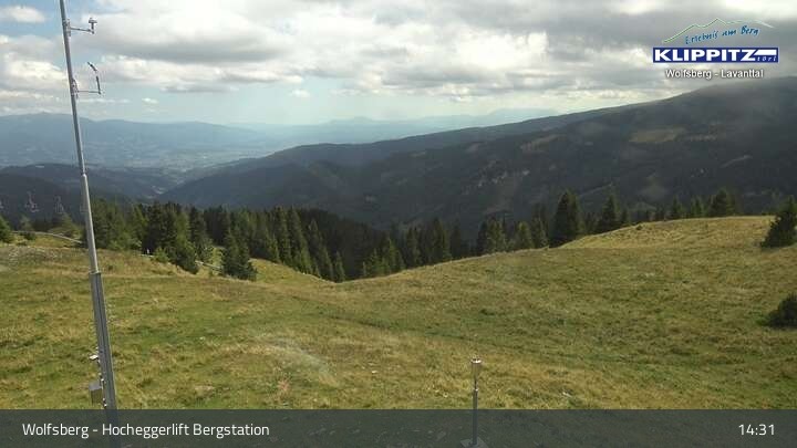 Archiv Foto Webcam Wolfsberg - Hocheggerlift Berg