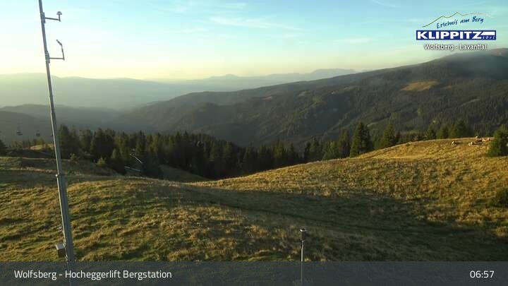 Archiv Foto Webcam Wolfsberg - Hocheggerlift Berg