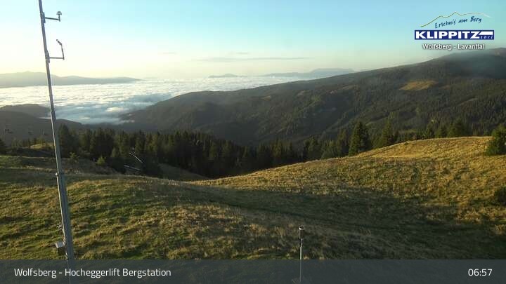 Archiv Foto Webcam Wolfsberg - Hocheggerlift Berg