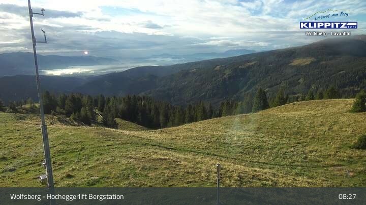 Archiv Foto Webcam Wolfsberg - Hocheggerlift Berg
