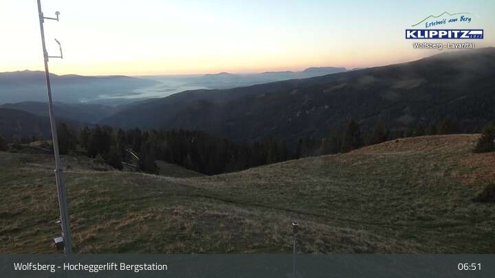 Archiv Foto Webcam Wolfsberg - Hocheggerlift Berg