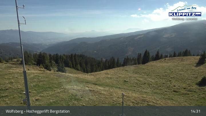 Archiv Foto Webcam Wolfsberg - Hocheggerlift Berg