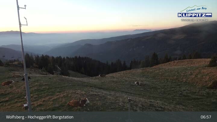 Archiv Foto Webcam Wolfsberg - Hocheggerlift Berg