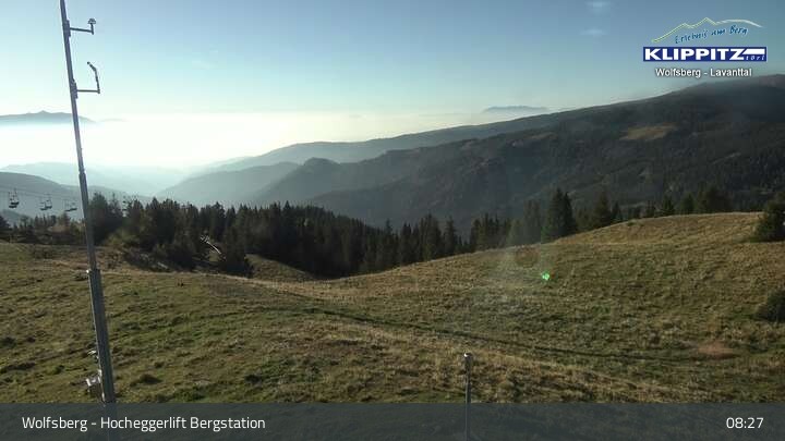 Archiv Foto Webcam Wolfsberg - Hocheggerlift Berg