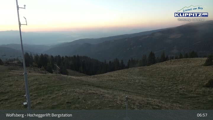Archiv Foto Webcam Wolfsberg - Hocheggerlift Berg