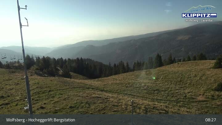 Archiv Foto Webcam Wolfsberg - Hocheggerlift Berg