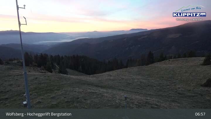 Archived image Webcam Wolfsberg - Hocheggerlift Top