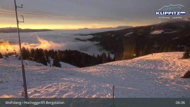 Archiv Foto Webcam Wolfsberg - Hocheggerlift Berg