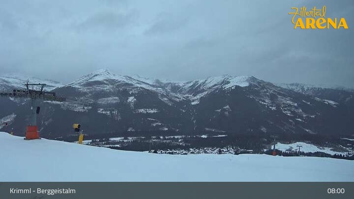 Archiv Foto Webcam Hochkrimml: Berggeistalm