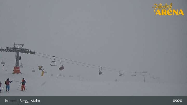 Archiv Foto Webcam Hochkrimml: Berggeistalm