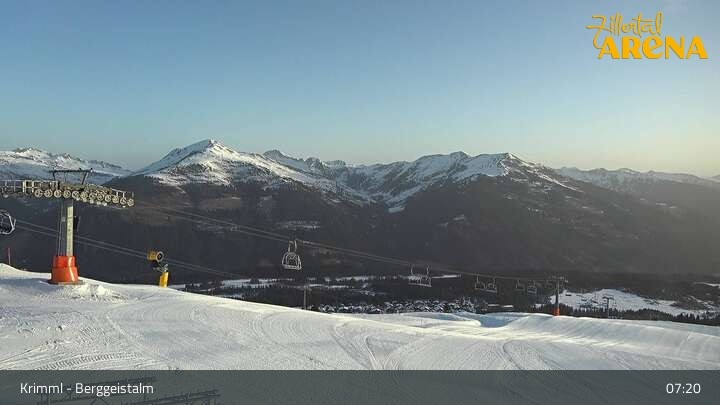 Archiv Foto Webcam Hochkrimml: Berggeistalm