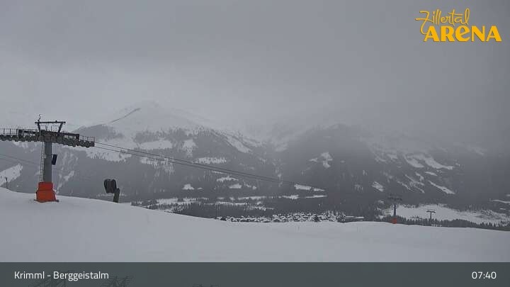 Archiv Foto Webcam Hochkrimml: Berggeistalm