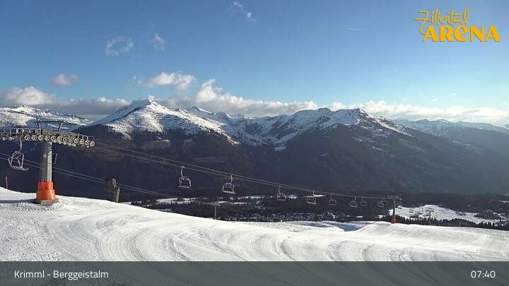 Archived image Webcam Hochkrimml - View Berggeistalm