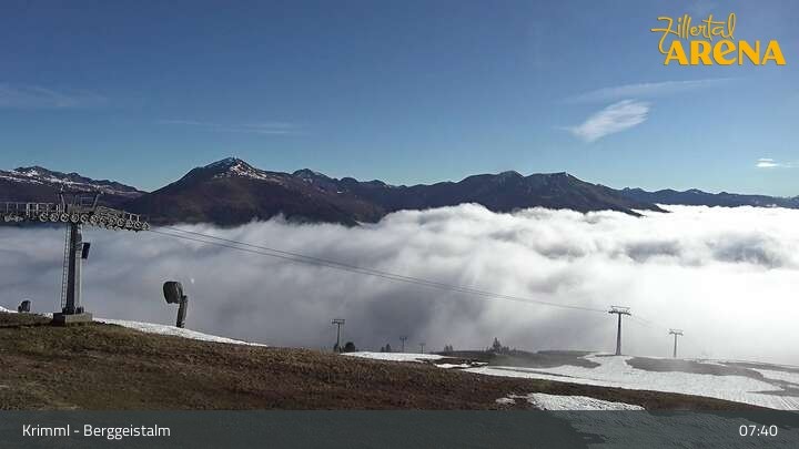 Archiv Foto Webcam Hochkrimml: Berggeistalm