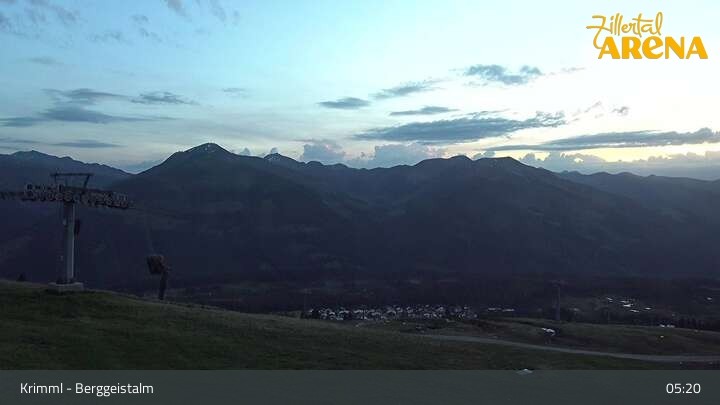 Archiv Foto Webcam Hochkrimml: Berggeistalm