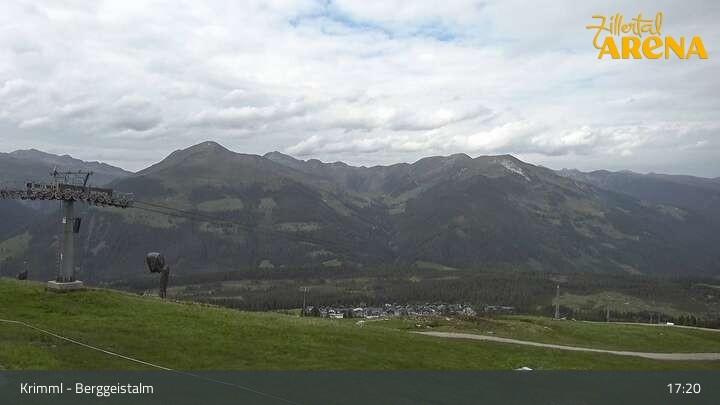 Archiv Foto Webcam Hochkrimml: Berggeistalm